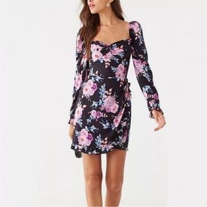Elevator Disco Floral Dress Size 1XL Women New Pink Black